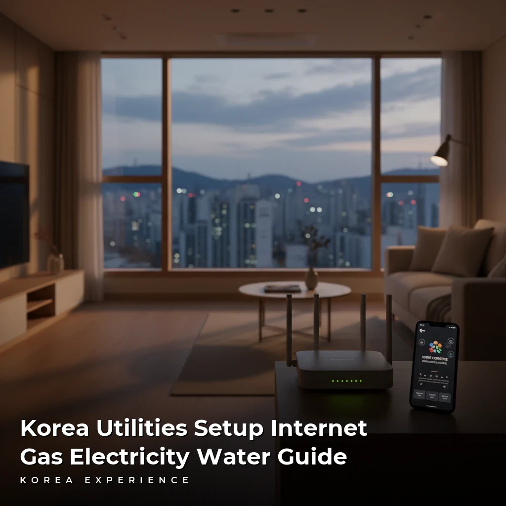 Korea Utilities Setup Internet Gas Electricity Water Guide