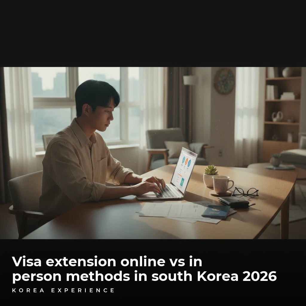 Visa extension online vs in person methods in south Korea 2026